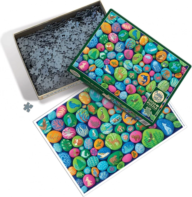 Puzzle Malowane Kamienie Północnego Zachodu od Cobble Hill, 1000 elementów