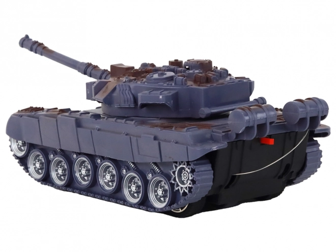 R/C zdalnie sterowany czołg Światła Dźwięk Morski niebieski 1:18 27MHz