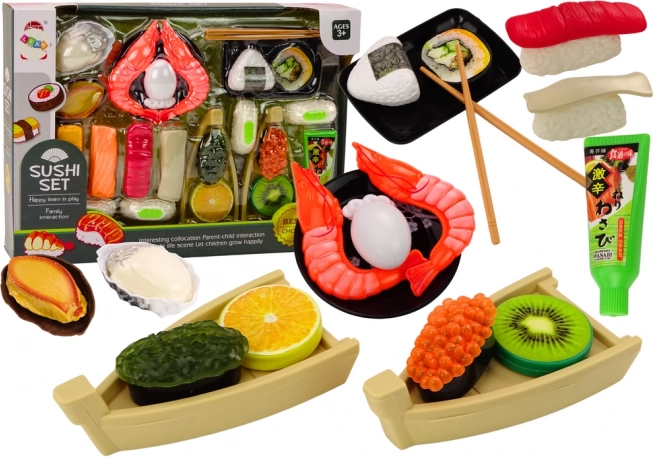 Zestaw Zabawek Sushi krewetki Akcesoria dla dzieci 24 elementy.