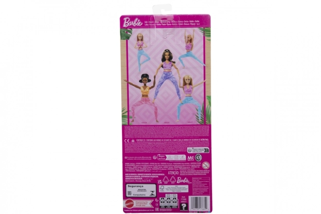 Barbie w ruchu - Blondynka w niebieskich legginsach HRH27