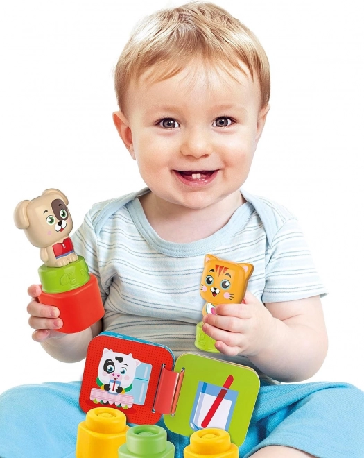 CLEMENTONI Soft Clemmy Zestaw do zabawy z książką Kochane zwierzęta