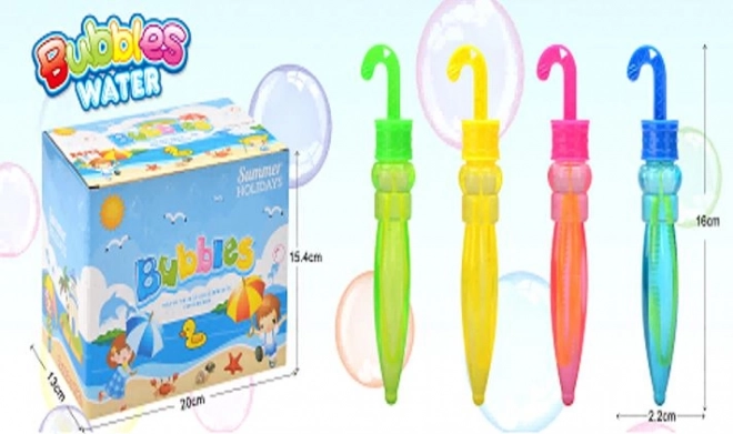Parasol z płynem do baniek mydlanych 30 ml 15 cm