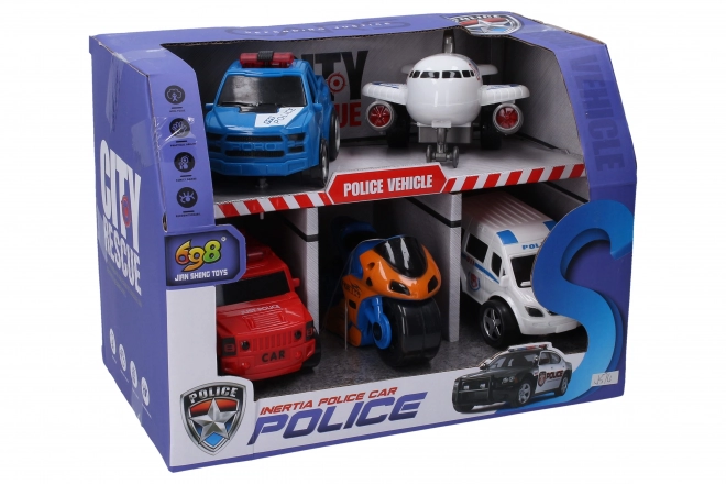 Środki transportu policyjne 5 sztuk 10 cm