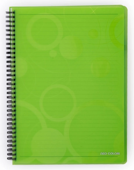 Zielony notes na spirali A4 Neo Colori