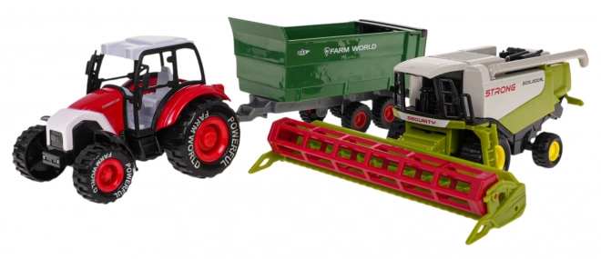 Zestaw pojazdów rolniczych Traktor + kombajn