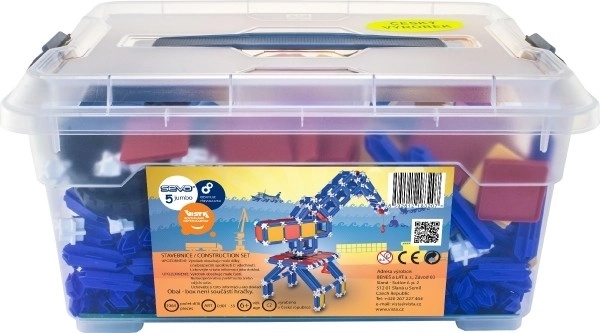 Klocki SEVA 5 Jumbo plastikowe 1064 szt. w plastikowym pudełku 40x19x27cm