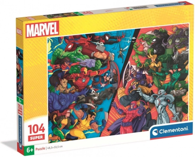 Clementoni Puzzle Avengers kontra złoczyńcy 104 sztuki