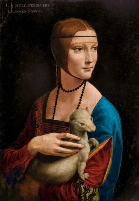 Puzzle 1000 elementów Dama z łasiczką Leonardo da Vinci Kolekcja Sztuki