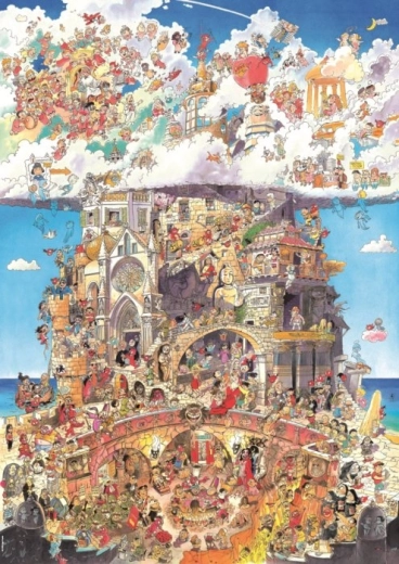 Heye puzzle Niebo i piekło 1500 elementów