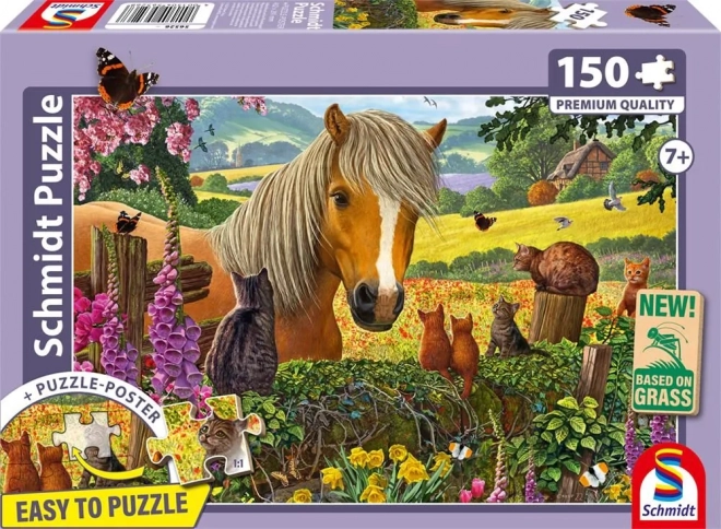 Zestaw puzzli Spotkanie na pastwisku 150 elementów od Schmidt Spiele