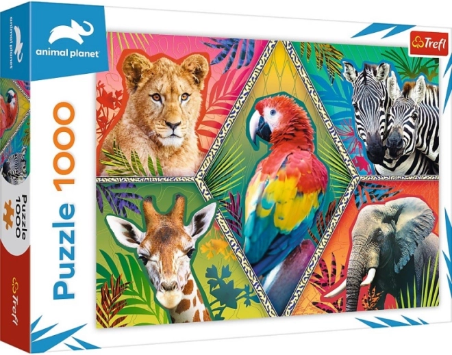 Puzzle 1000 elementów egzotyczne zwierzęta ANIMAL PLANET