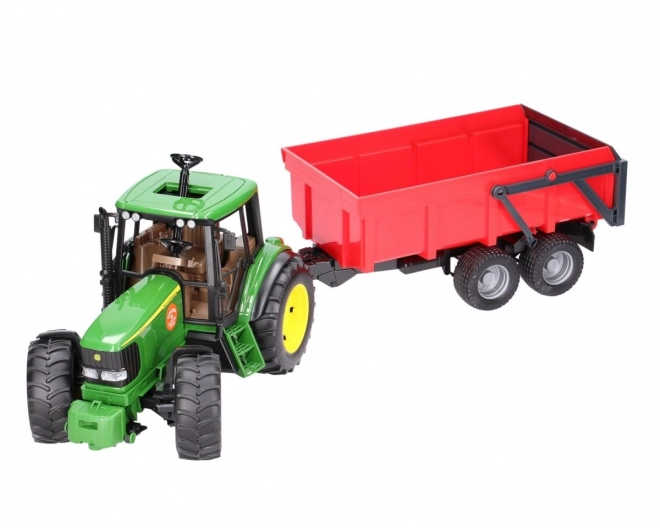 Bruder Traktor John Deere z przyczepą wywrotką