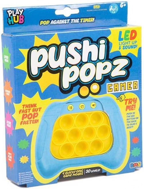Interaktywna zabawka Pushi Popz – pękające bąbelki POP IT z dźwiękami