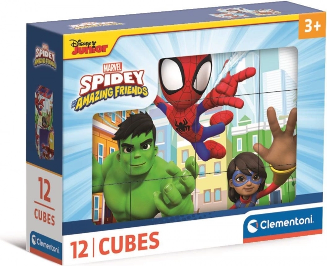 Klocki obrazkowe Spidey i jego niesamowici przyjaciele – 12 kostek