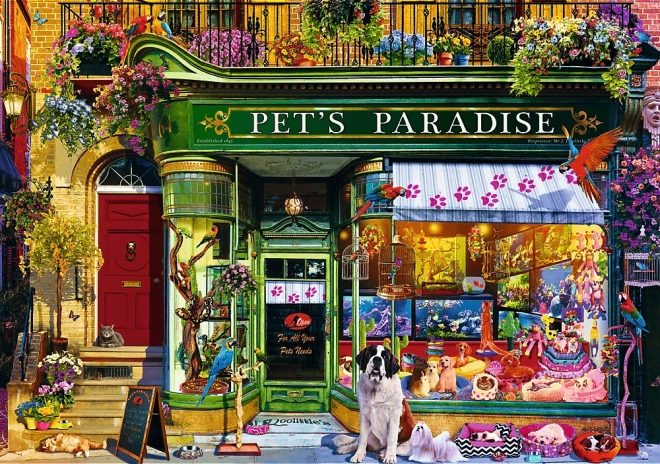 Puzzle 1000 sztuk Premium Plus Raj Zwierząt