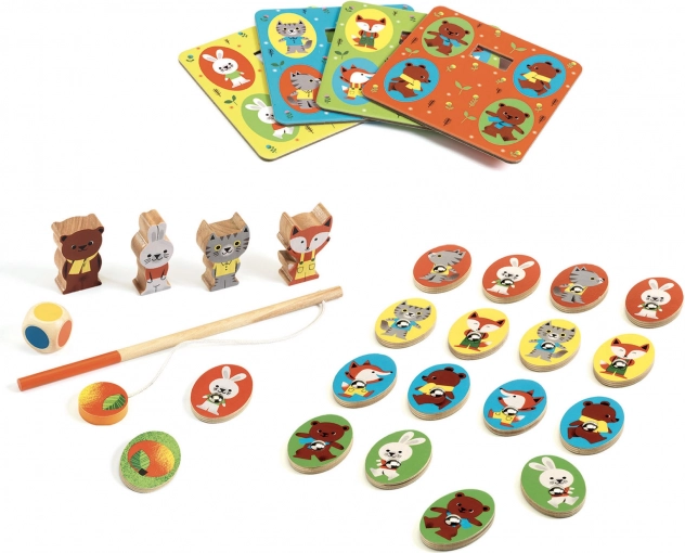 Djeco zestaw 4 gier Ludo Wood