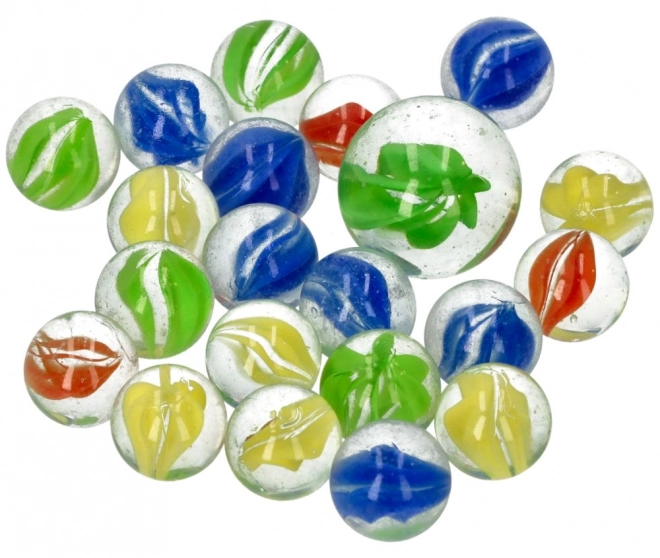 Szklane kulki Marbles 21 szt. - Marmurowe kulki