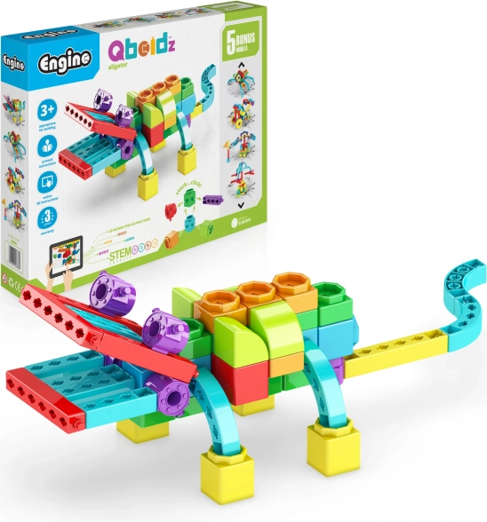 Zestaw konstrukcyjny Aligator Engino Qboidz dla dzieci
