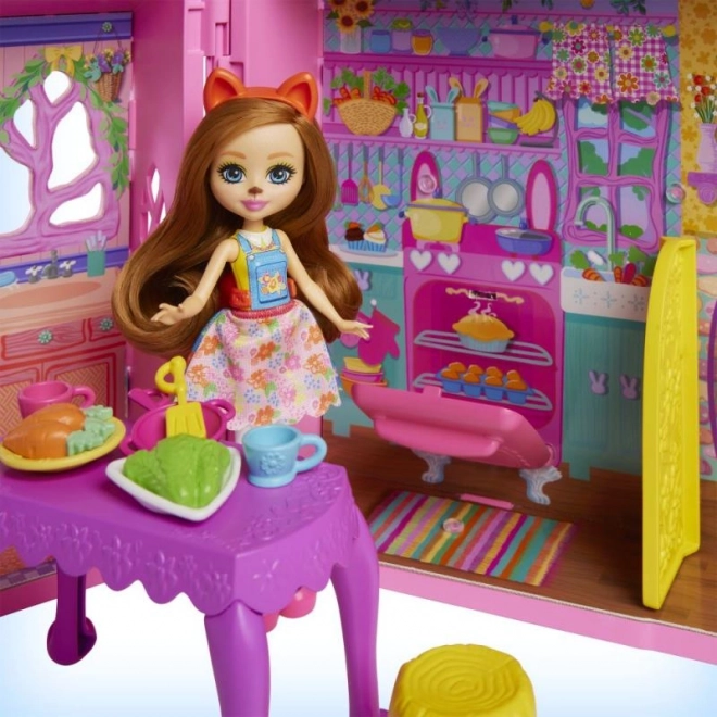 Domek dla lalek Enchantimals Friendship house z meblami i akcesoriami