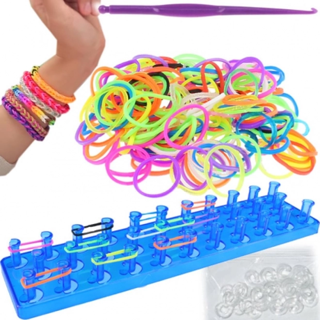 Loom zestaw z 200 kolorowymi gumkami