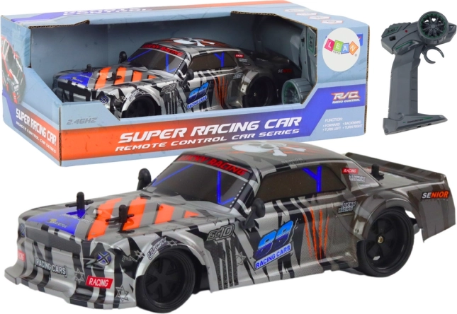 RC sportowy samochód 1:18 szary