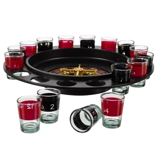 Imprezowa ruleta + kieliszki