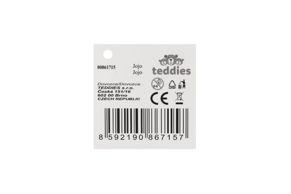 Jojo świecące plastik 6cm na baterie mix rodzajów 12 sztuk w pudełku