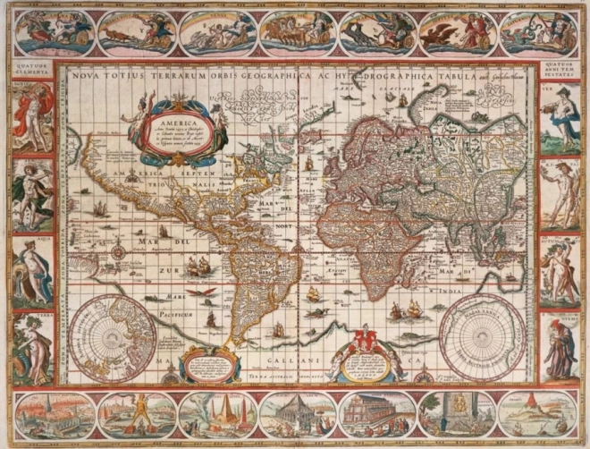 Ravensburger puzzle Mapa świata 1650 – 2000 elementów