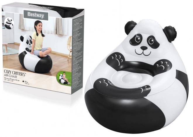 Dmuchane krzesło panda