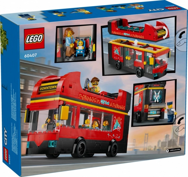 LEGO City 60407 Czerwony dwupoziomowy autobus wycieczkowy