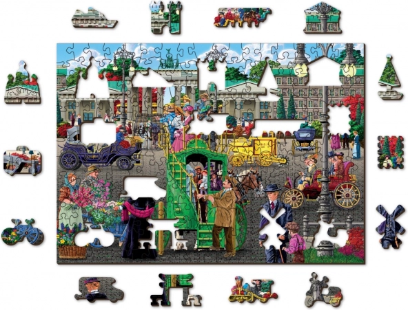 Drewniane dwustronne puzzle Plac Paryski w Berlinie, 200 elementów
