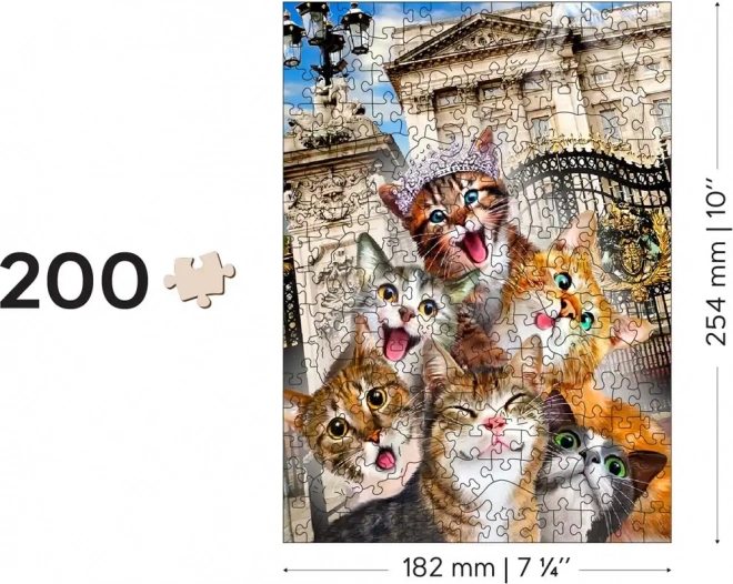 Drewniane puzzle Kocięta w Londynie