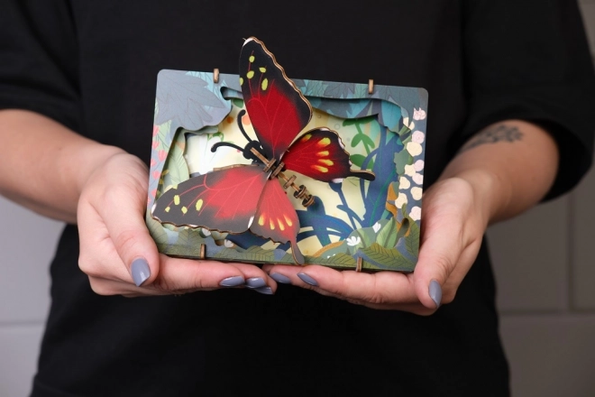 EscapeWelt 3D drewniane puzzle motyl