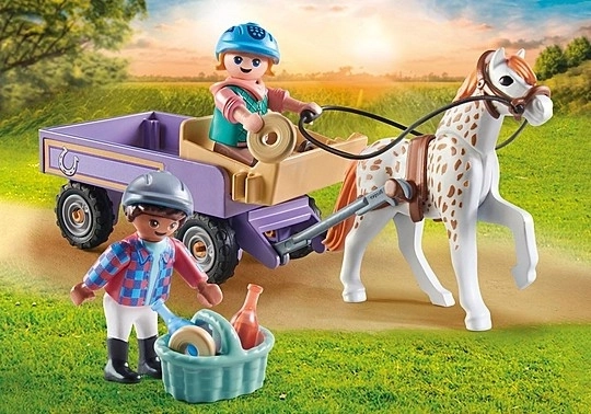 Zestaw figurek Konie 71496 Powóz z kucykami