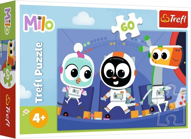 Puzzle 60 elementów – czas poznać MILO: kotek MILO