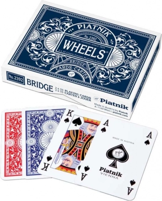 podwójne karty do gry Piatnik Wheels – zestaw prezentowy