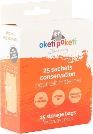 Woreczki na mleko 25 szt., White