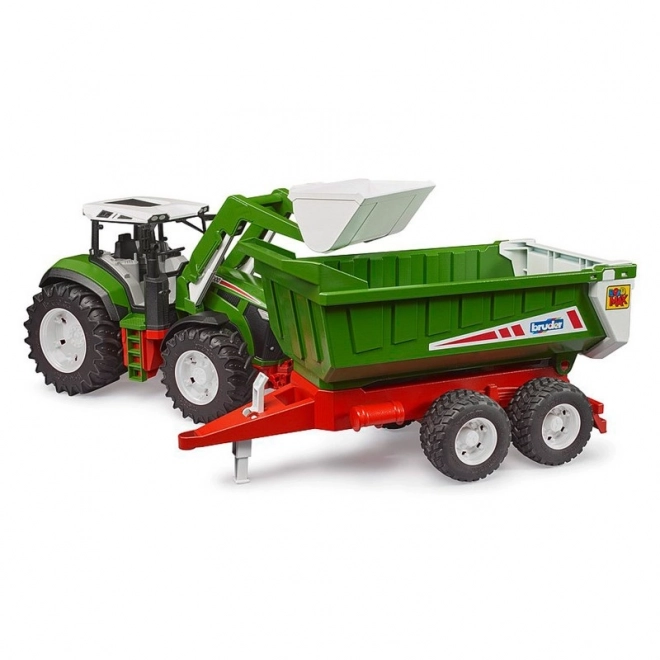 Bruder Traktor ROADMAX z przednim ładowaczem i pojazdem