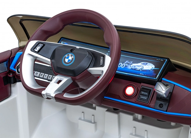 Samochód dziecięcy na baterię BMW i4 – Białe