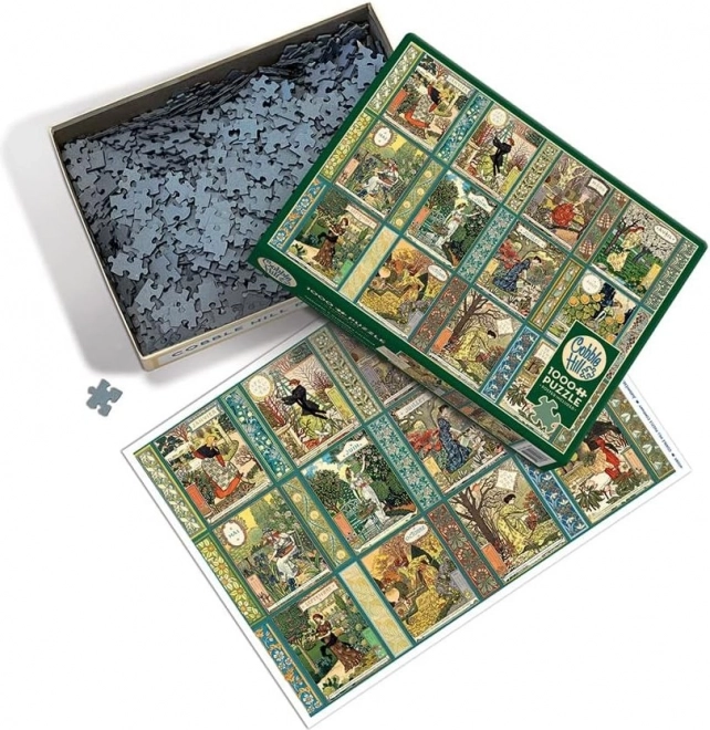 Puzzle COBBLE HILL Jardiniere: Ogrodowy kalendarz 1000 elementów