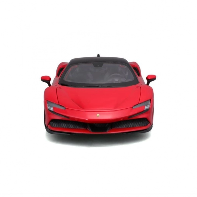 Metalowy model Ferrari SF90 Stradale czerwony 1:18