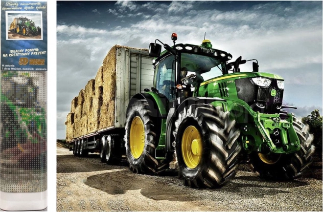 Zestaw do malowania diamentami - traktor John Deere