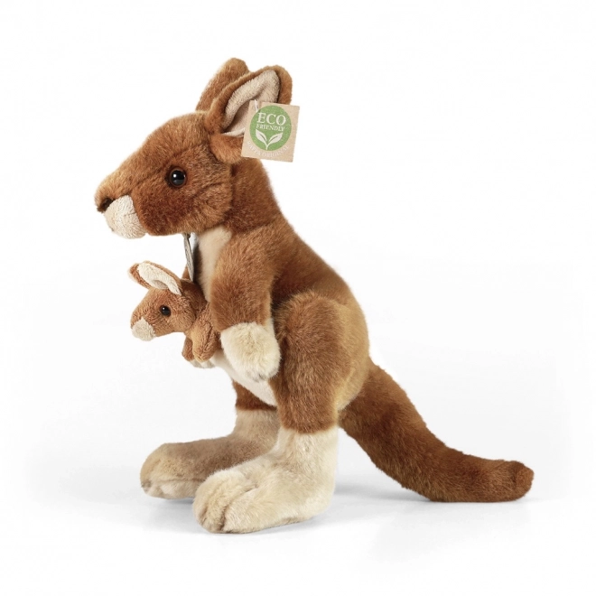 Rappa Pluszowy kangur z młodym 27 cm EKOLOGICZNY