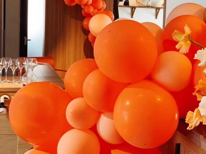 Halloween balony czarne i pomarańczowe 20 szt.