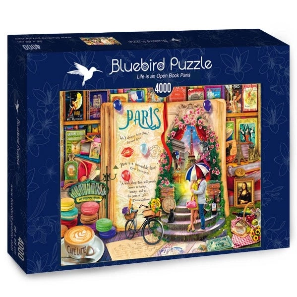 Puzzle Życie jak otwarta książka: Paryż 4000 elementów