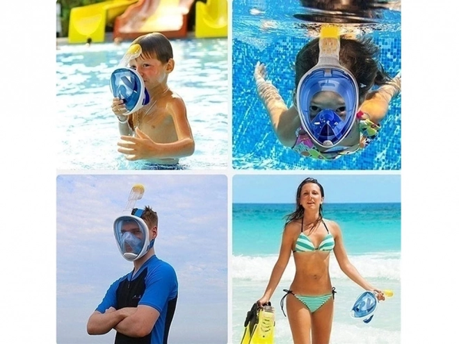 Pełna maska do nurkowania i snorkelingu S/M SP0762 NI