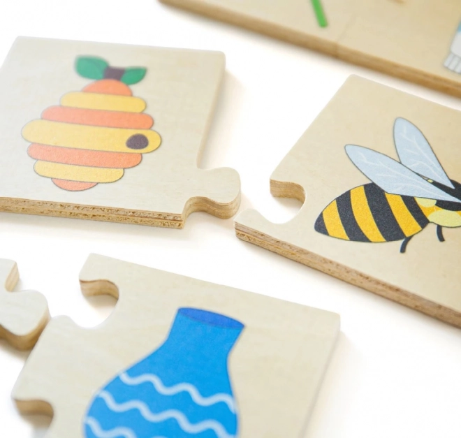 Bigjigs Toys Puzzle dydaktyczne Co do siebie pasuje