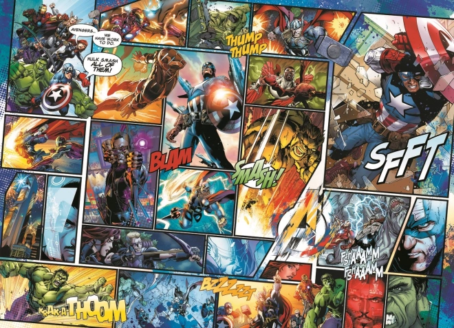 Drewniane puzzle Marvel Avengers 1000 elementów