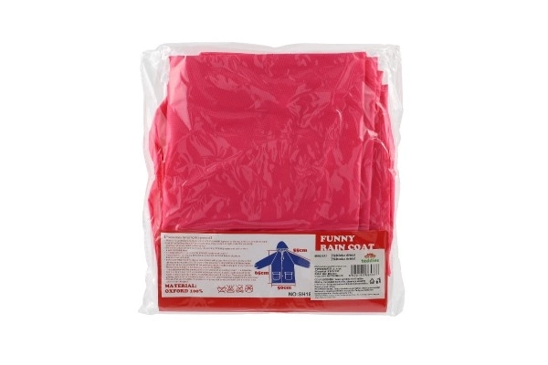 Płaszcz dziecięcy królik rozmiar 110-120 cm różowy w woreczku 23x25 cm