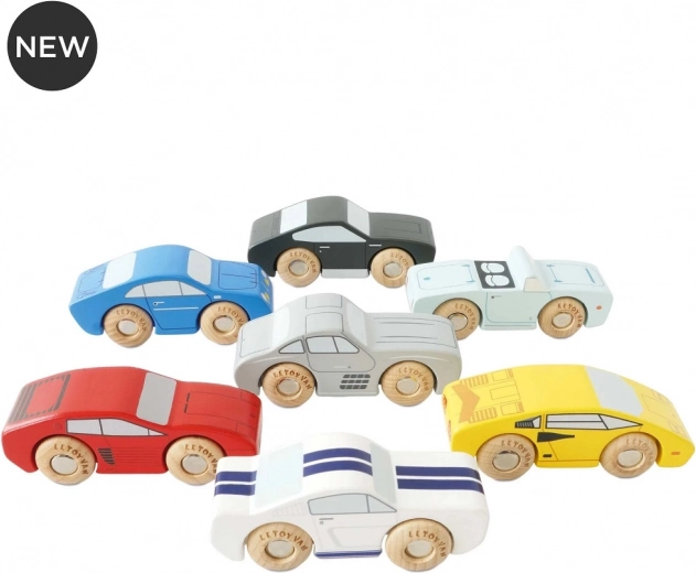Zestaw drewnianych sportowych autek Le Toy Van